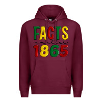 Burgundy facts matter 1865 Premium Hoodie - Artiststas