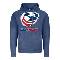 Vintage Denim usa rugby Vintage Hoodie - linhVisuals