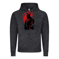 Vintage Black samurai warrior Vintage Hoodie - linhVisuals
