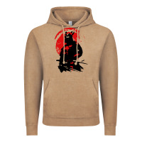 Vintage Coffee samurai warrior Vintage Hoodie - linhVisuals