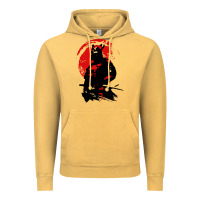 Vintage Mustard samurai warrior Vintage Hoodie - linhVisuals