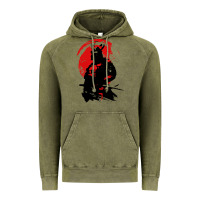 Vintage Olive samurai warrior Vintage Hoodie - linhVisuals