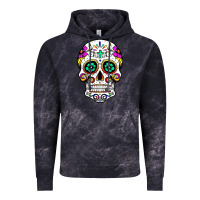 Cloud Black sugar skull Vintage Hoodie - linhVisuals