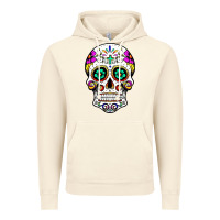 Vintage Artic sugar skull Vintage Hoodie - linhVisuals