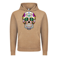 Vintage Coffee sugar skull Vintage Hoodie - linhVisuals