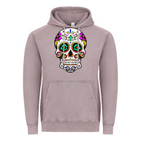 Vintage Zinc sugar skull Vintage Hoodie - linhVisuals