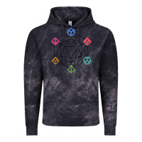 Cloud Black minimal dnd Vintage Hoodie - linhVisuals