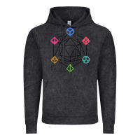Vintage Black minimal dnd Vintage Hoodie - linhVisuals