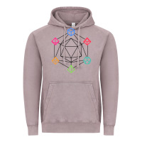 Vintage Zinc minimal dnd Vintage Hoodie - linhVisuals