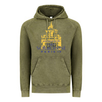 Vintage Olive universite paris la sorbonne Vintage Hoodie - linhVisuals