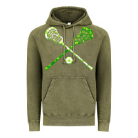 Funny Lacrosse St Patricks Day Boys Men Shamrock Ball T Shirt Vintage Hoodie | Teevron
