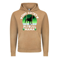 Vintage Camel funny st patrick's day one lucky pitbull mama pitbulldog t shirt Vintage Hoodie - linhVisuals