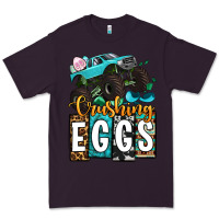 Plum Easter Day Monster truck crushing eggs Premium Tee - OliviaCreatesArt
