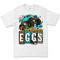 White Easter Day Monster truck crushing eggs Premium Tee - OliviaCreatesArt