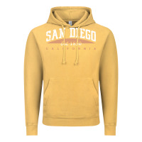 Vintage Mustard san diego california Vintage Hoodie - linhVisuals