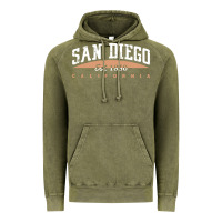 Vintage Olive san diego california Vintage Hoodie - linhVisuals