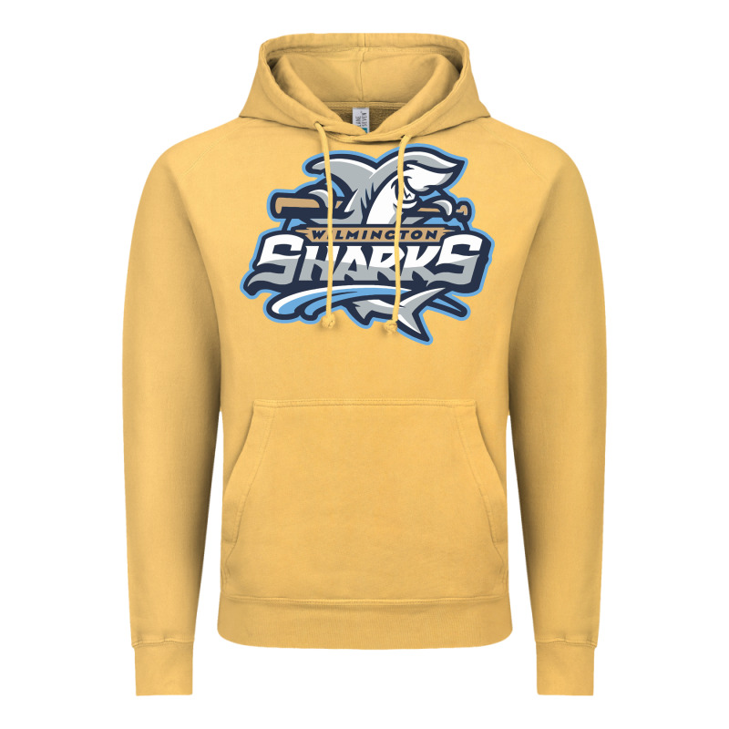 Wilmington Sharks Vintage Hoodie by linhVisuals | Teevron