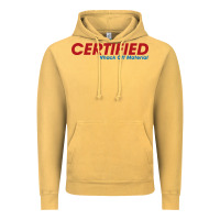 Vintage Mustard whack  off Vintage Hoodie - linhVisuals