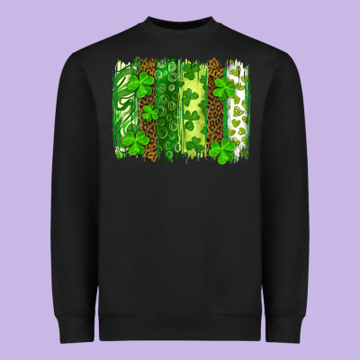 St Patrick's Day Brushstrokes Heavyweight Sweatshirt Designed By Ranaportraitstore