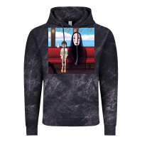 Cloud Black spirited away (3) Vintage Hoodie - linhVisuals
