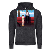 Vintage Black spirited away (3) Vintage Hoodie - linhVisuals