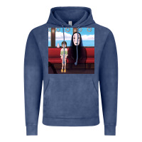 Vintage Denim spirited away (3) Vintage Hoodie - linhVisuals