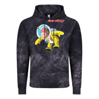 Cloud Black curious george happy astronaut portrait t shirt Vintage Hoodie - linhVisuals