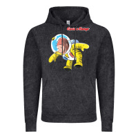 Vintage Black curious george happy astronaut portrait t shirt Vintage Hoodie - linhVisuals