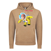 Vintage Coffee curious george happy astronaut portrait t shirt Vintage Hoodie - linhVisuals