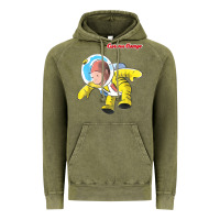 Vintage Olive curious george happy astronaut portrait t shirt Vintage Hoodie - linhVisuals