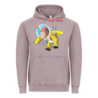 Vintage Zinc curious george happy astronaut portrait t shirt Vintage Hoodie - linhVisuals