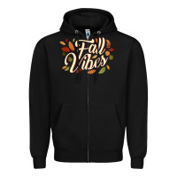 Black fall vibes Zipper Hoodie - JahusDesignShop