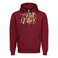 Burgundy fall vibes Zipper Hoodie - JahusDesignShop