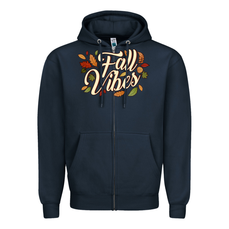 Fall Vibes Zipper Hoodie by JahusDesignShop | Teevron