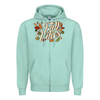 Seafoam fall vibes Zipper Hoodie - JahusDesignShop