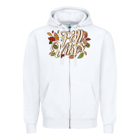 White fall vibes Zipper Hoodie - JahusDesignShop