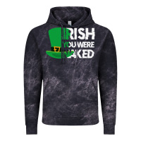 Cloud Black irish you were naked funny st patrick day Vintage Hoodie - linhVisuals