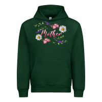 Forest Green Floral Daisy Mother Urban Hoodie - RanaPortraitStore