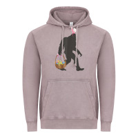 Vintage Zinc funny bigfoot easter design with easter basket and bigfoot t shirt Vintage Hoodie - linhVisuals