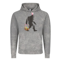 Cloud Rock funny bigfoot easter design with easter basket and bigfoot t shirt Vintage Hoodie - linhVisuals