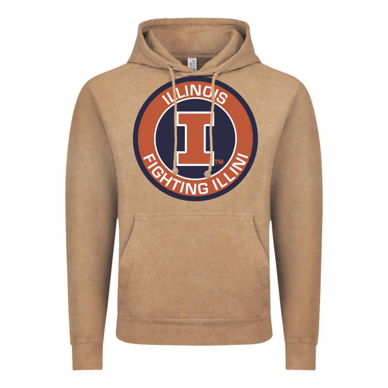Illinois Fighting Illini Vintage Hoodie by linhVisuals | Teevron