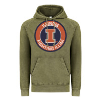 Vintage Olive illinois fighting illini Vintage Hoodie - linhVisuals