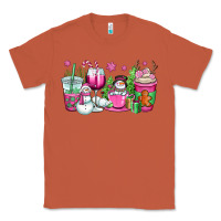 Copper pink christmas snowman coffee cups Classic Tee - OliviaCreatesArt