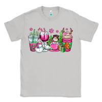 Moon Dust pink christmas snowman coffee cups Classic Tee - OliviaCreatesArt
