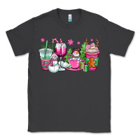 Smoke pink christmas snowman coffee cups Classic Tee - OliviaCreatesArt