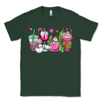 Sports Green pink christmas snowman coffee cups Classic Tee - OliviaCreatesArt