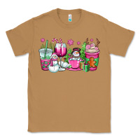 Toasted Coconut pink christmas snowman coffee cups Classic Tee - OliviaCreatesArt