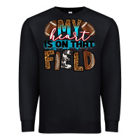 Black my heart is on that field football Premium Sweatshirt - RanaPortraitStore