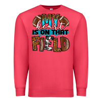 Cardinal my heart is on that field football Premium Sweatshirt - RanaPortraitStore