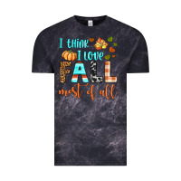 Cloud Black i think i love fall most of all Vintage Tee - BundleAndBundleShop